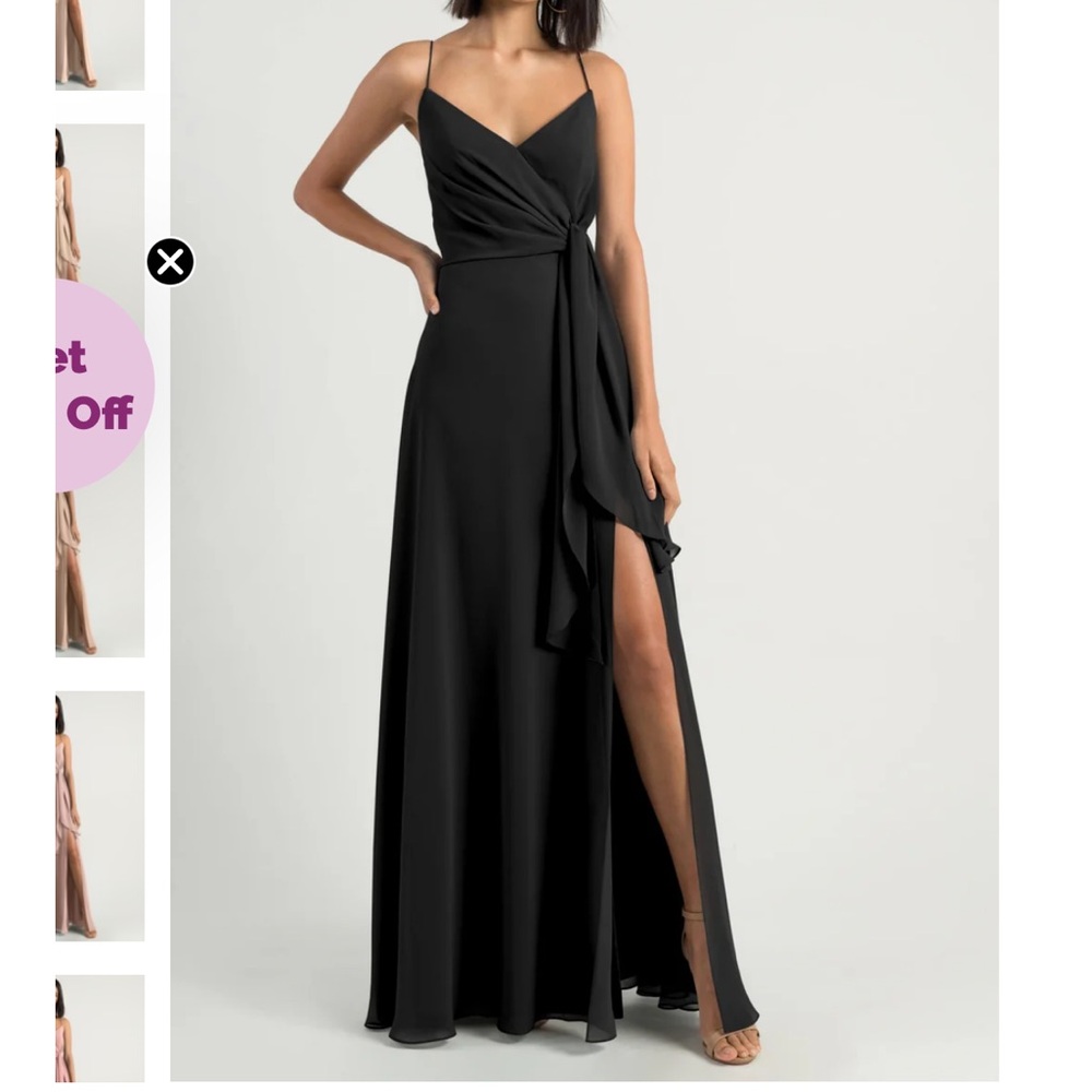 Jenny Yoo Amara collection black dress size 0